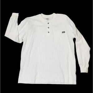 Dickies White Long Sleeve Tee Classic Essential